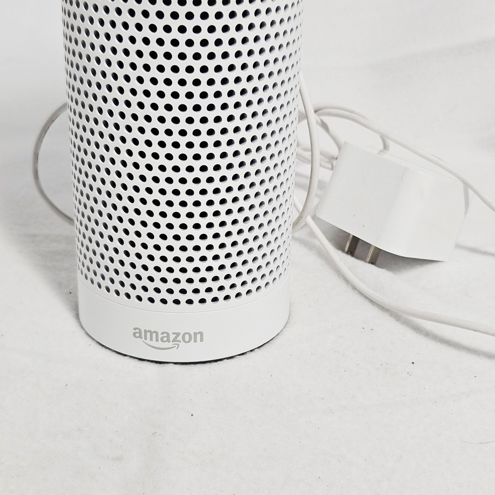 Amazon Echo Plus 1st Generation Smart Speaker with Its Power Adapter. Works