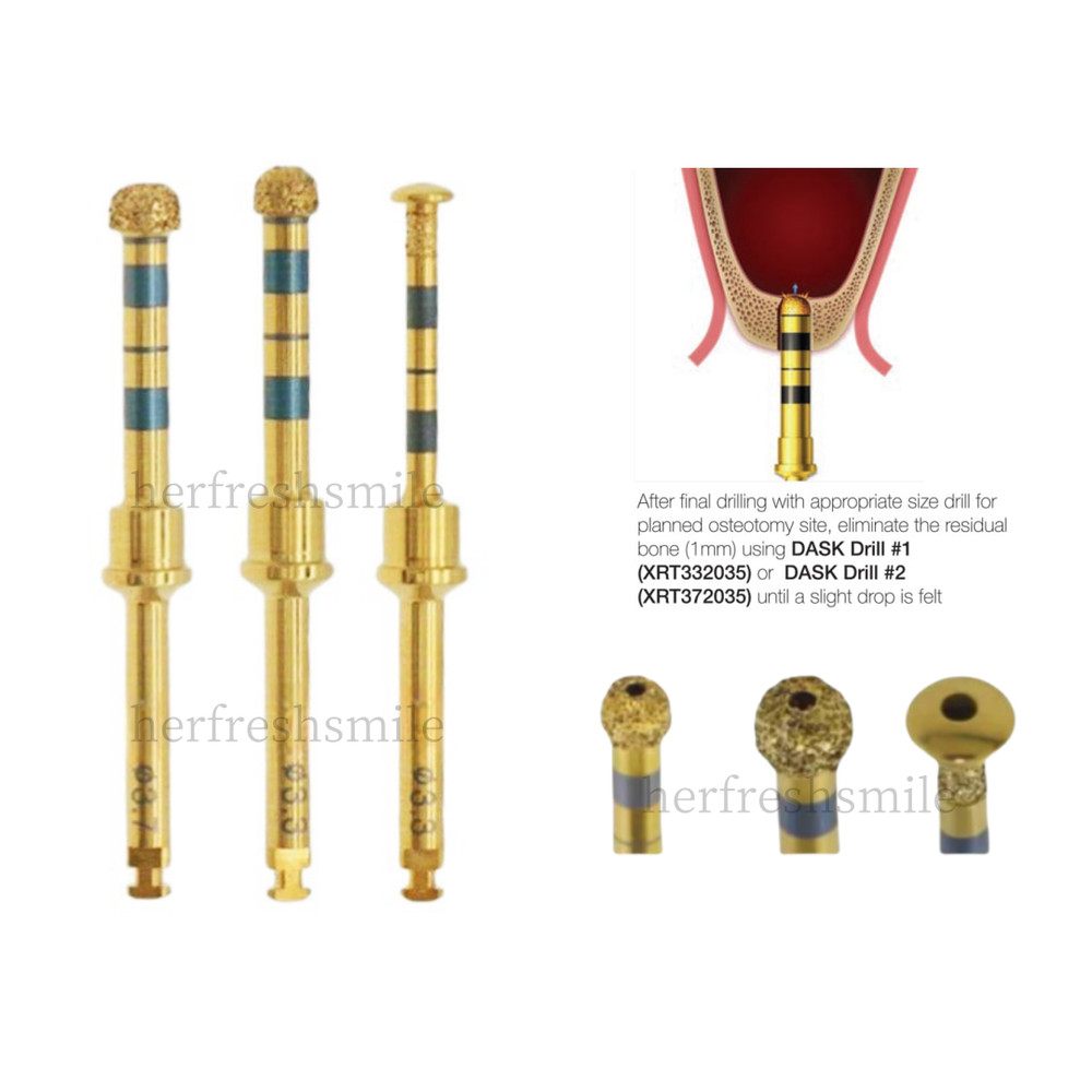 3Size DASK Advanced Sinus Lift Drills Dental Elevation Crestal Approach Drill
