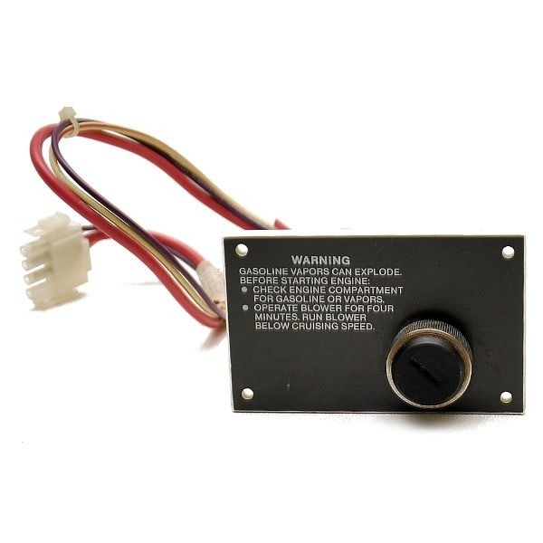Boat Ignition Switch Panel | 3 Pin 4 x 2 5/8 Inch Black Plastic