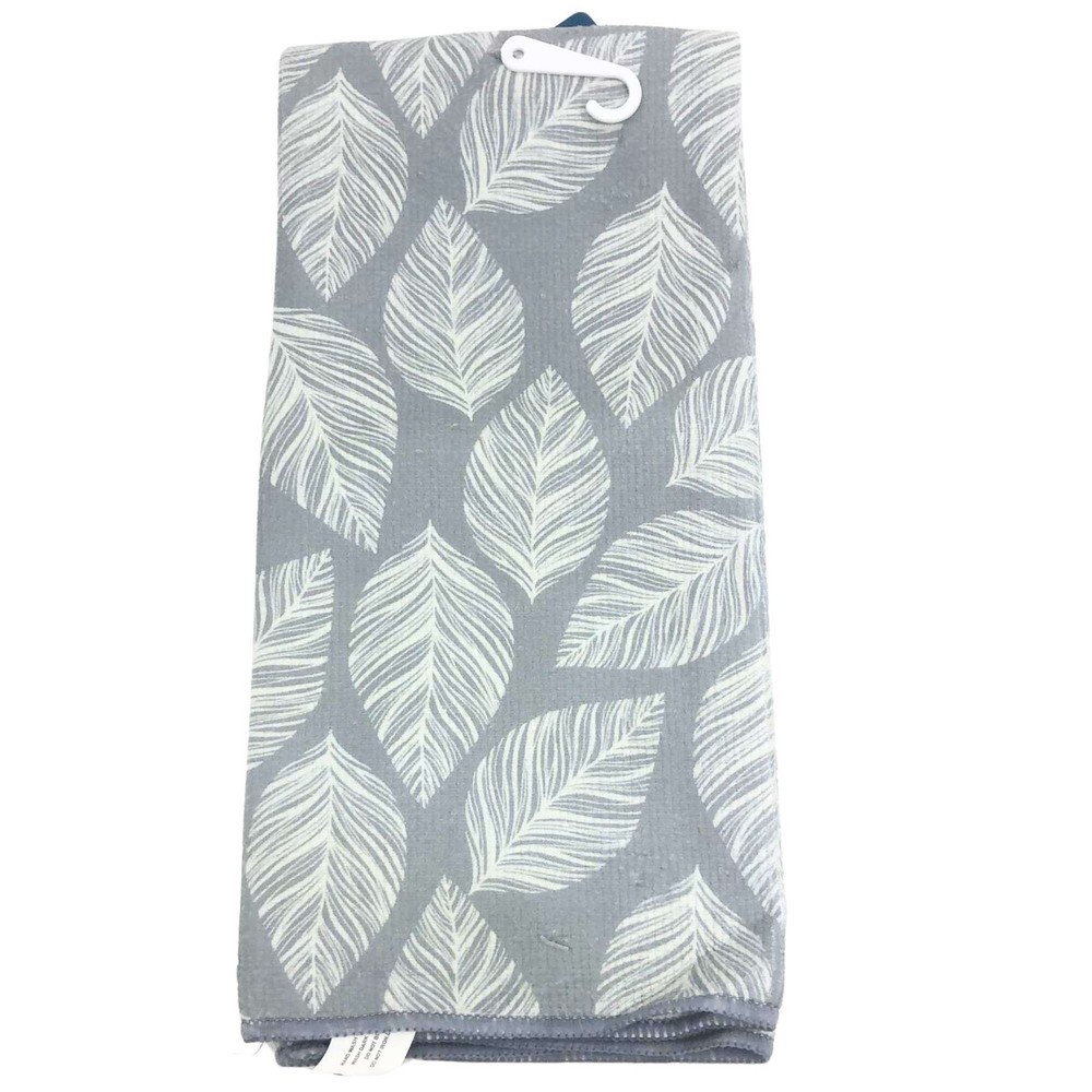 Absorbent Multi-Puepose Cotton Gray Kitchen Towel: 1 Pack