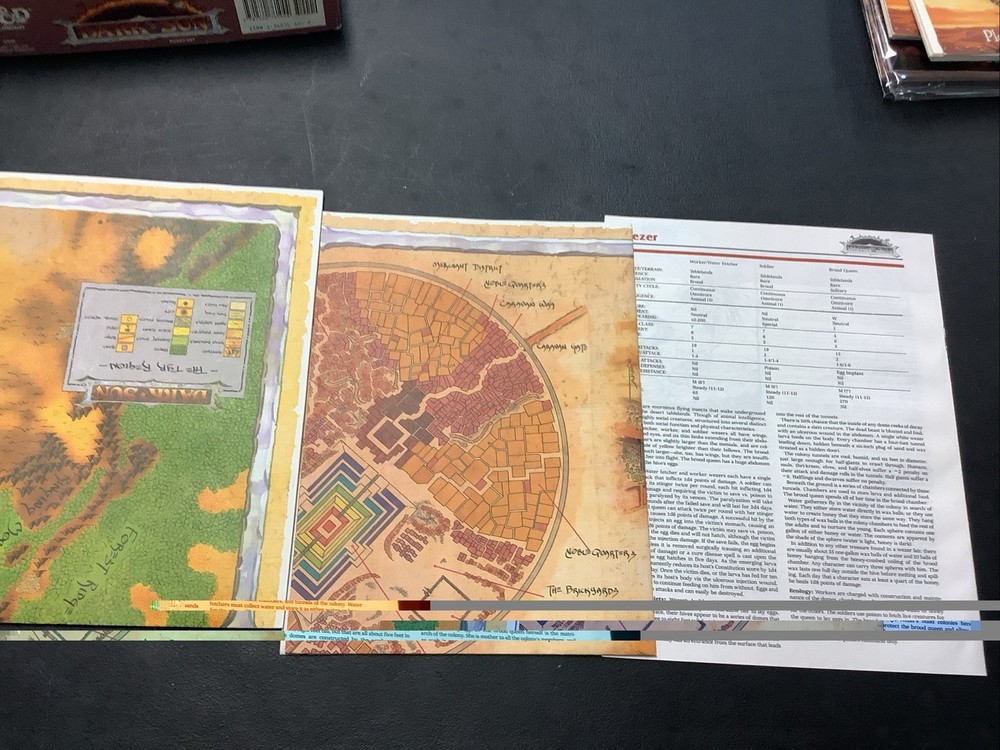 Advanced Dungeons and Dragons 2nd Edition Dark Sun Boxed Set COMPLETE