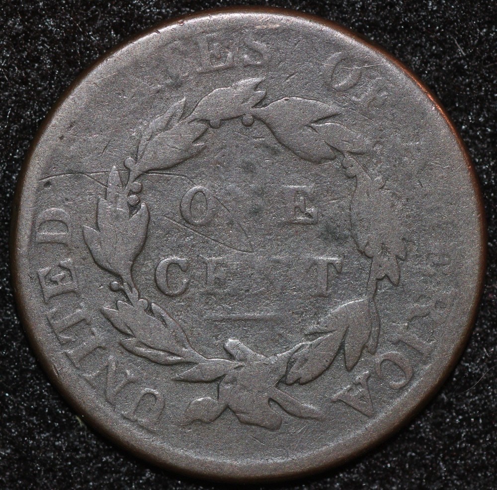 1818 Large Cent N-7 KP019