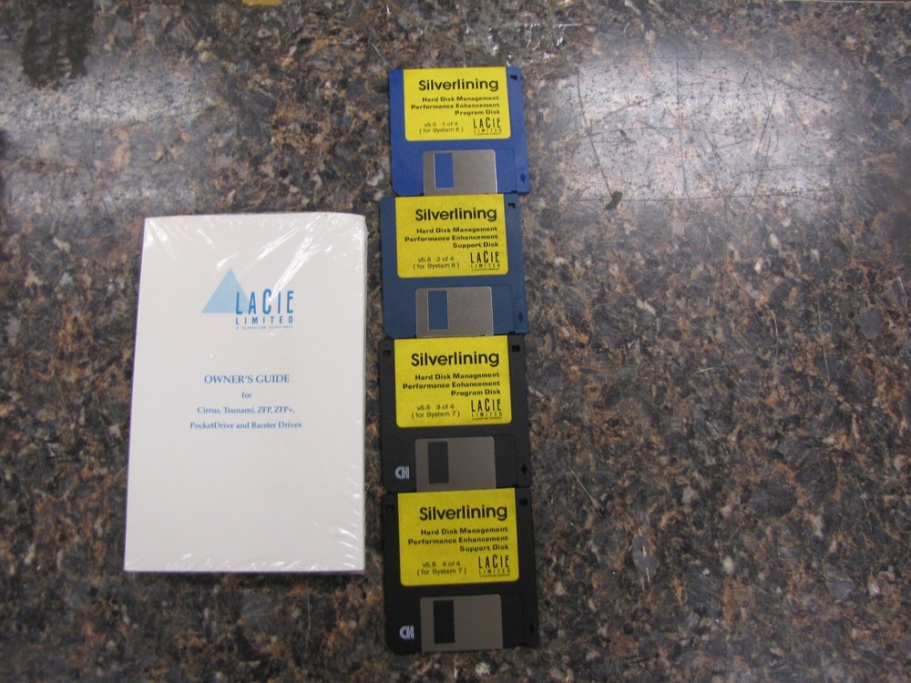 LACIE - Silverlining Hard Disk Management Enhancement Program 3.5" Disks & Guide
