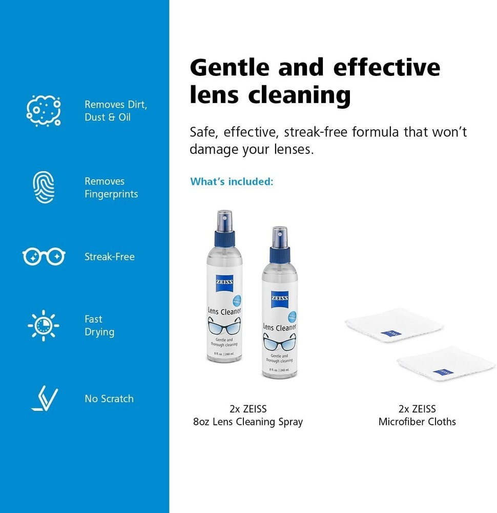 ZEISS Lens Cleaning Solution Kit (8 fl., oz. 2 pk.)