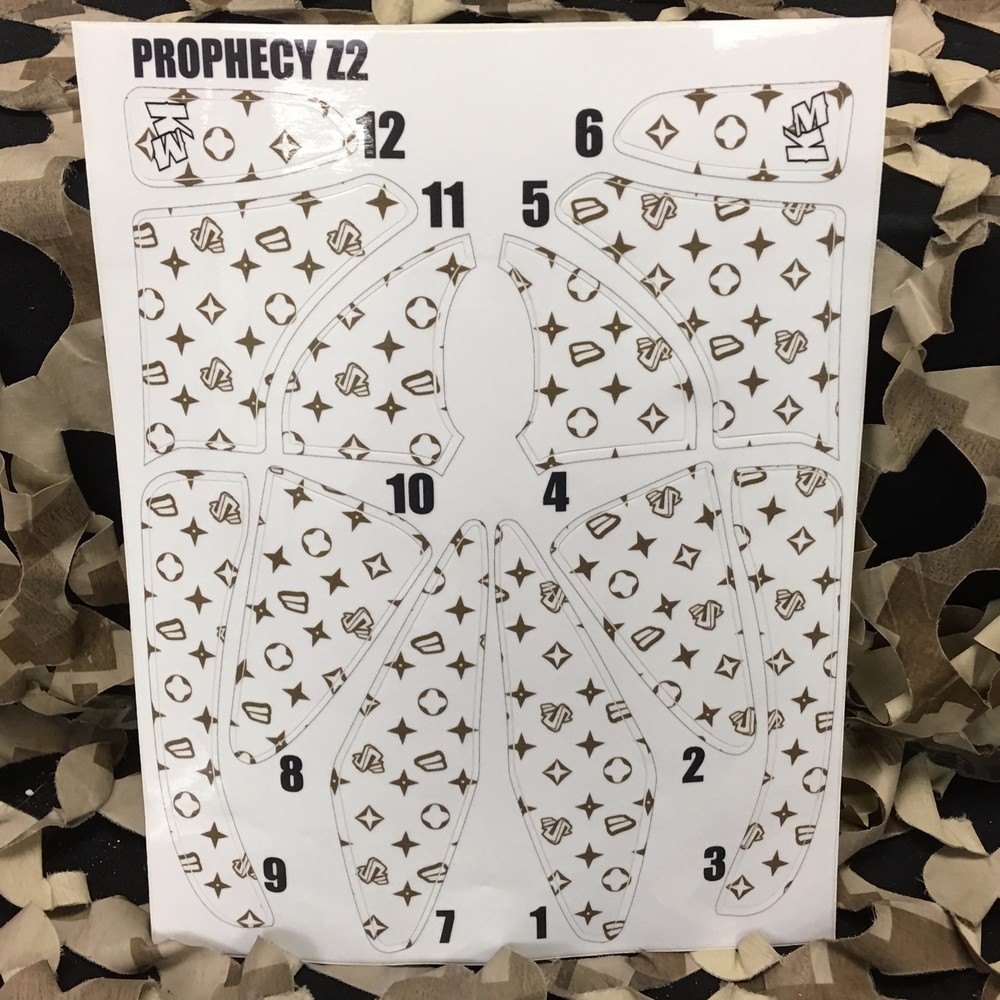 NEW KM Paintball Prophecy Loader Hopper Wrap - LV White