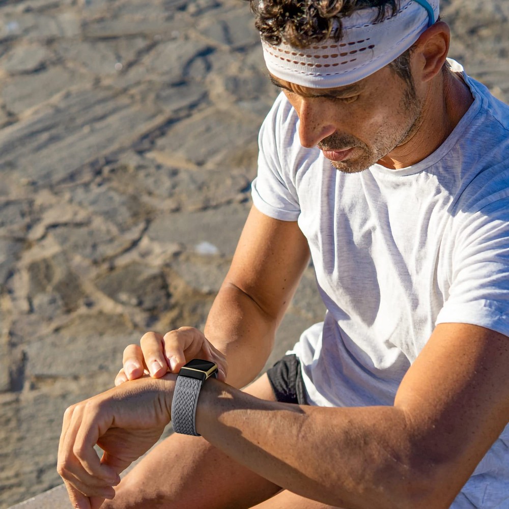 6 Pack Stretchy Solo Loop Compatible with Fitbit Charge 5 Bands/Fitbit Charge...