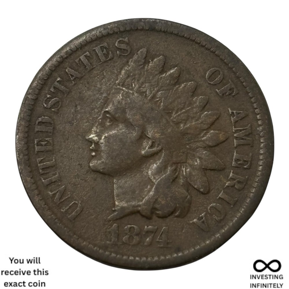 1874 Indian Head Cent X-981