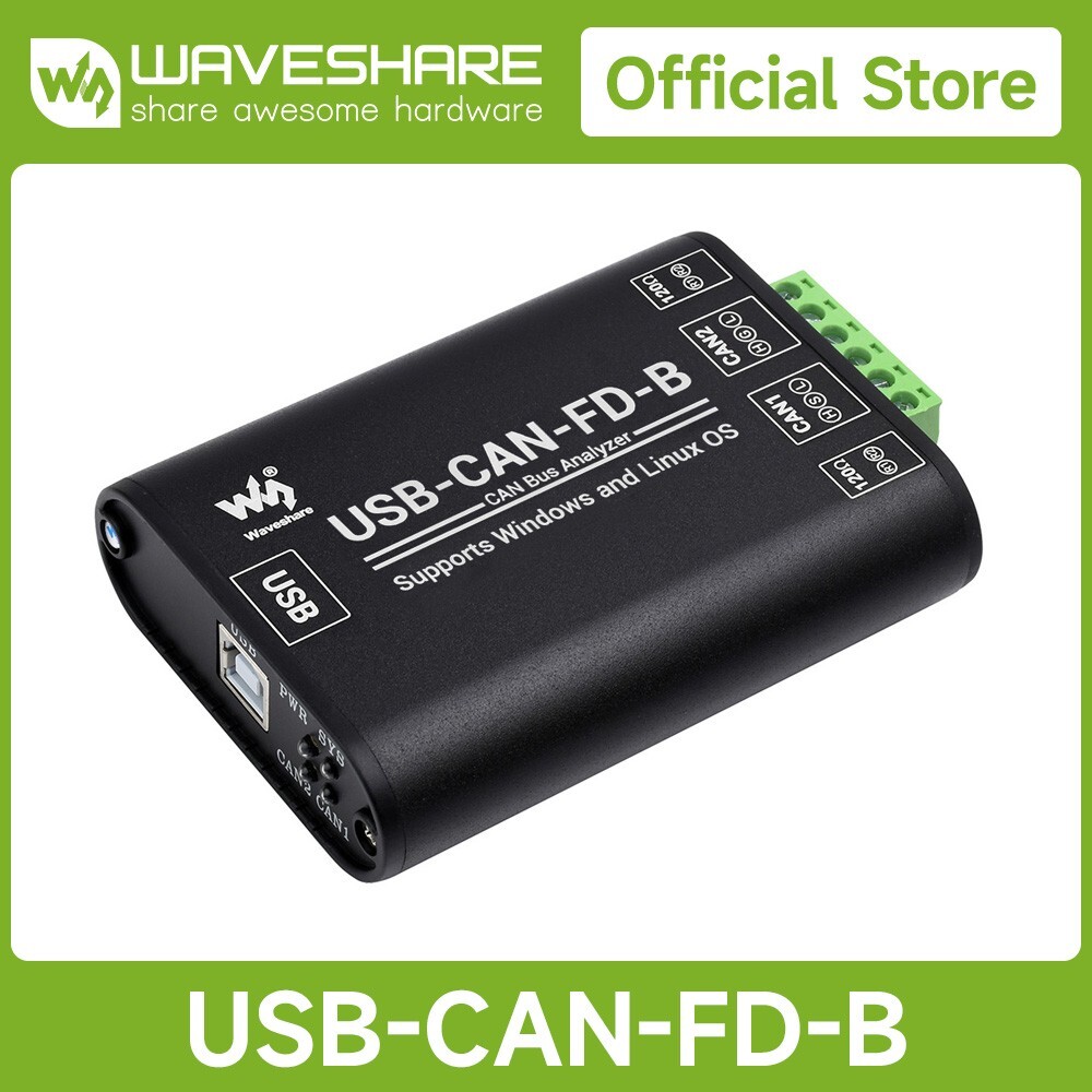 Waveshare Industrial Grade CAN/CAN FD Bus Data Analyzer USB To CAN FD Adapter