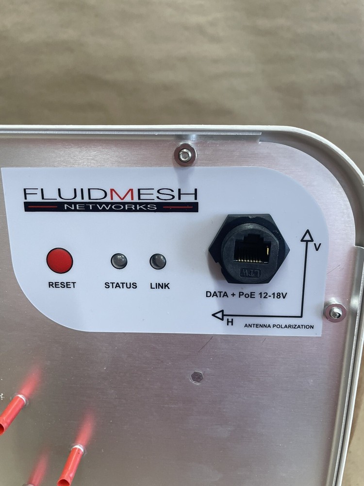 🚨 FLUIDMESH NETWORKS Model 1100 ~ Point-to-Point Wireless Ethernet Bridge ~ NOS
