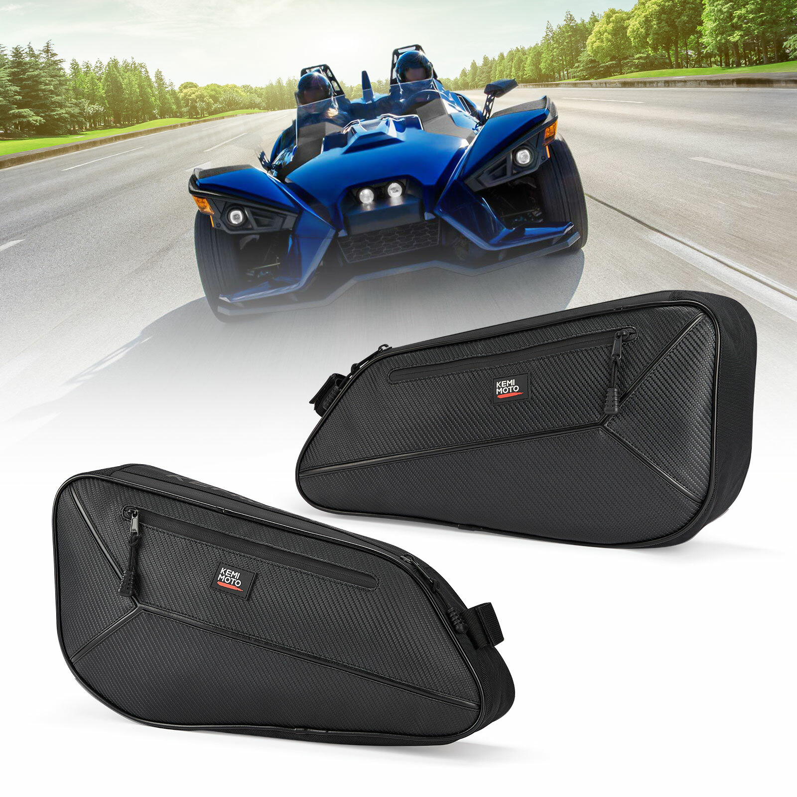 Side Door Storage Bags For 2015-2023 Polaris Slingshot GT/SLR/S/SL # 2881733