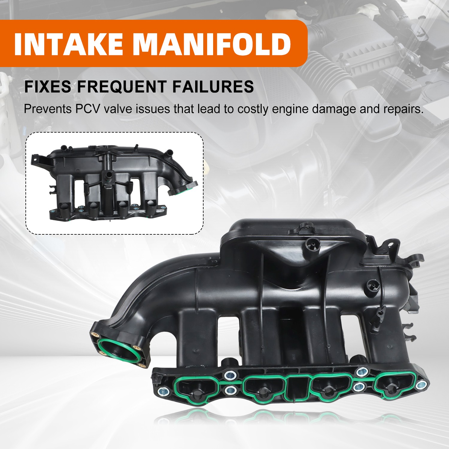 Intake Manifold & Valve Cover Kit For 12-21 Chevy Cruze Sonic Buick 1.4L 615-380