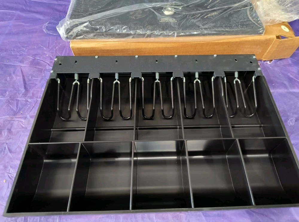 VeriFone Ruby Ruby II Cash Drawer Money Insert Till With Locking Cover & Keys