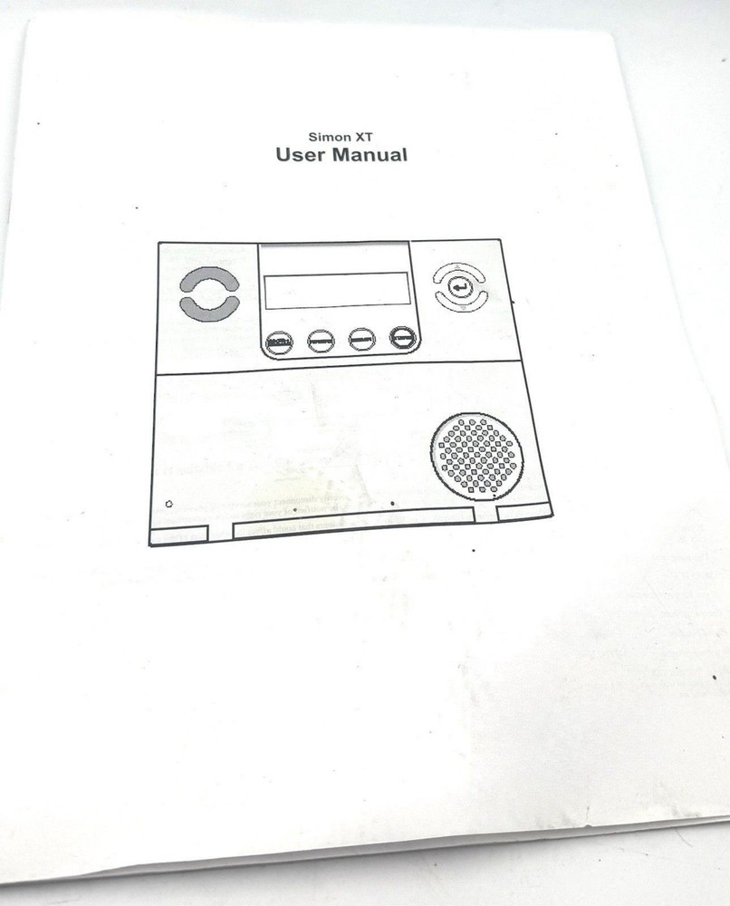 GE SIMON XT 600-1054-95R Wireless Security Panel And Power Supply