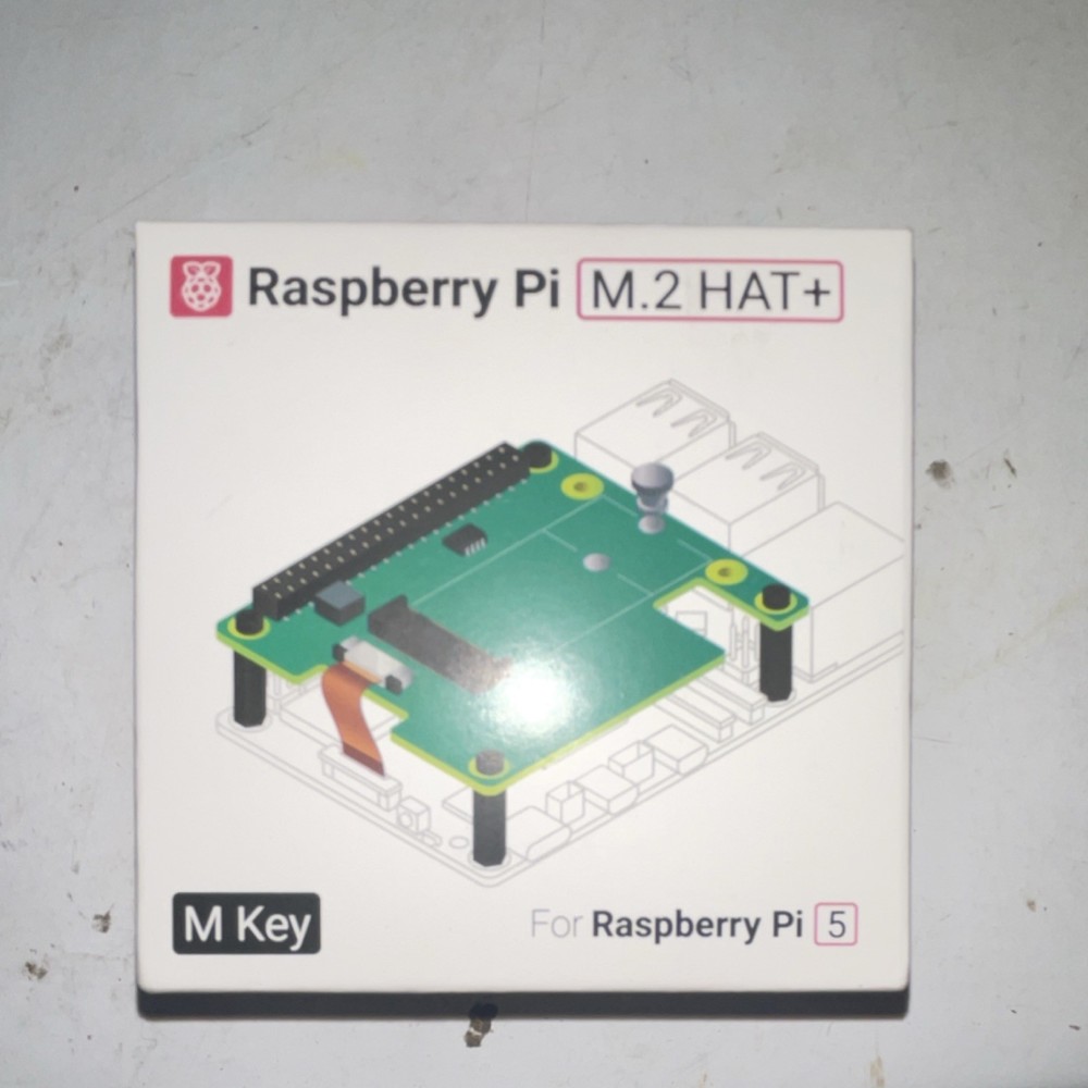 Raspberry Pi M.2 HAT+ M Key Non-RAID Controller Card for Raspberry Pi 5