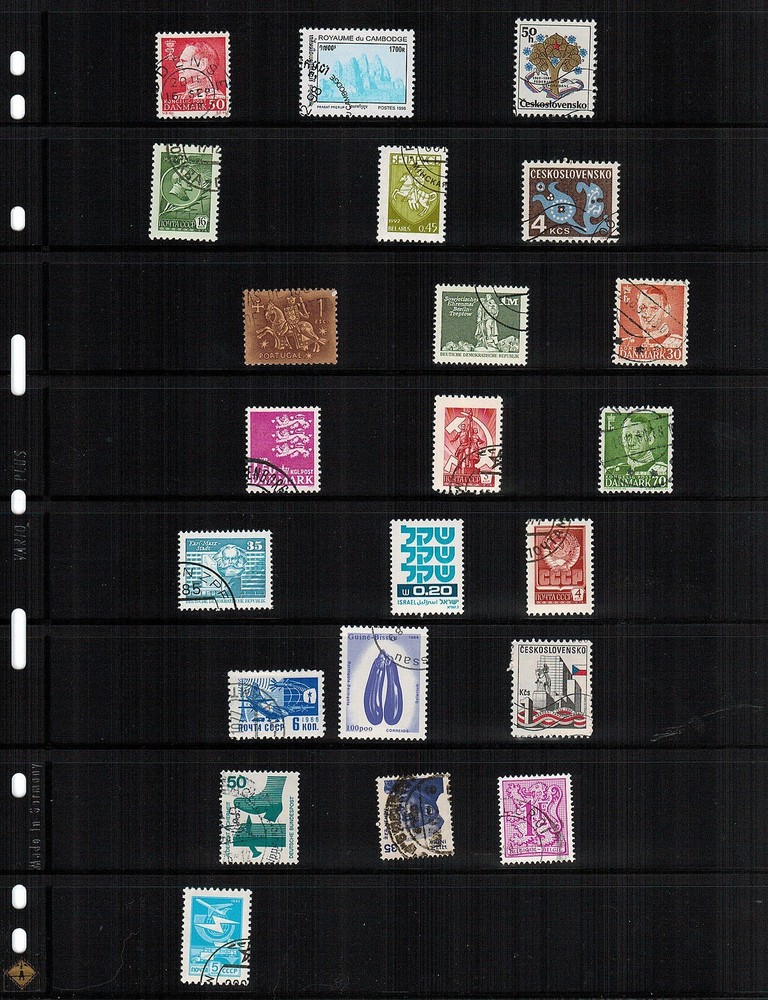 10 Vario 8S PLUS Pocket Double Sided Pages for Stamp & Ticket Collecting 8 Rows