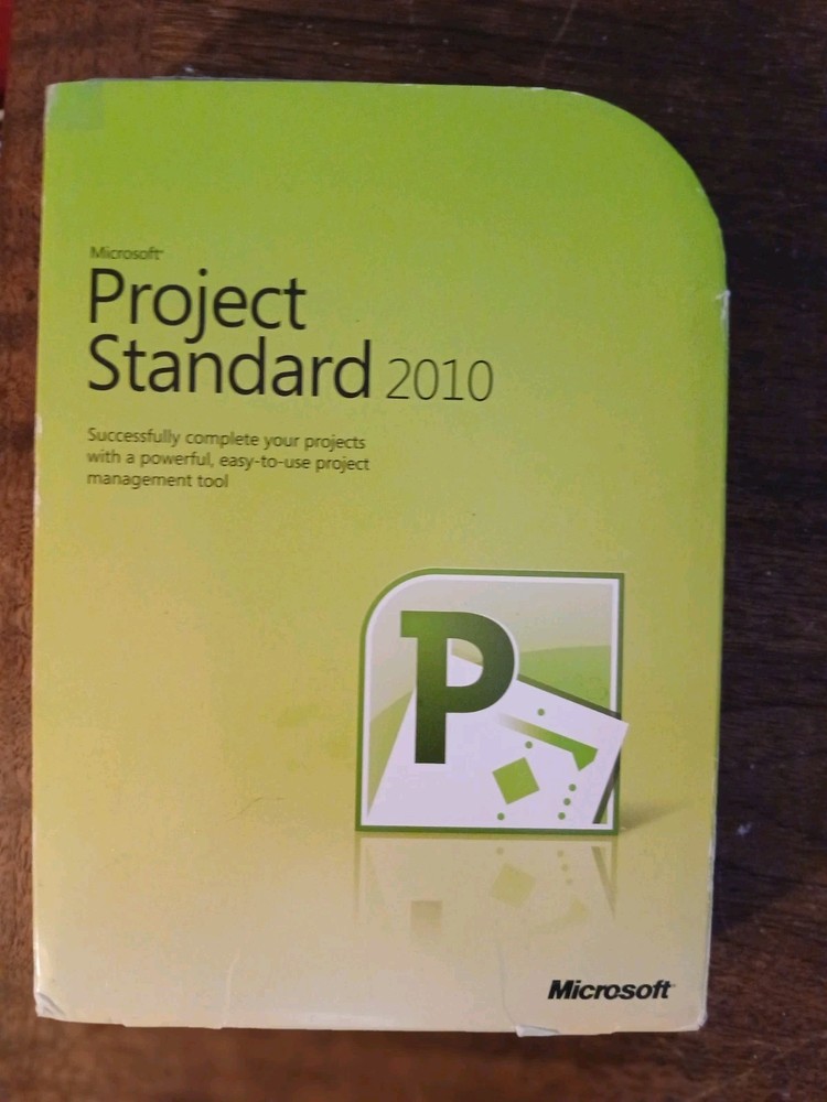 Microsoft Project Standard 2010 w/ Disc Key & Box Complete VGC