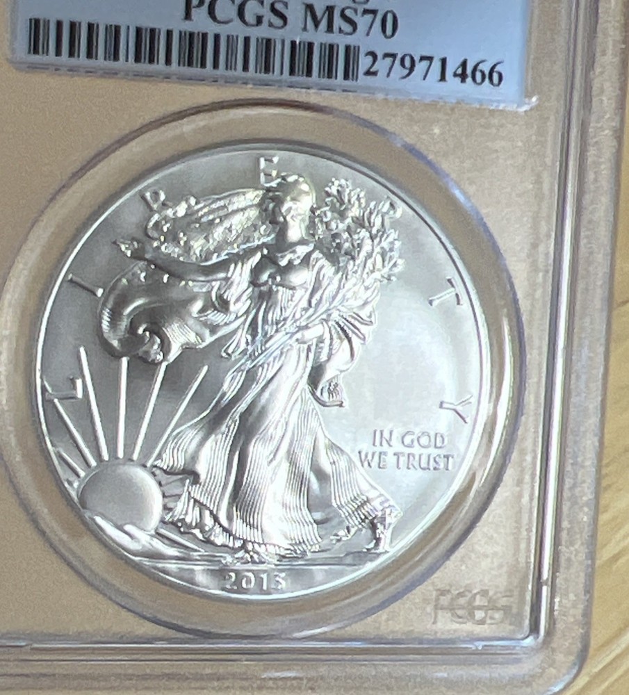 2013-W Silver American Eagle MS70 PCGS - First Strike Label