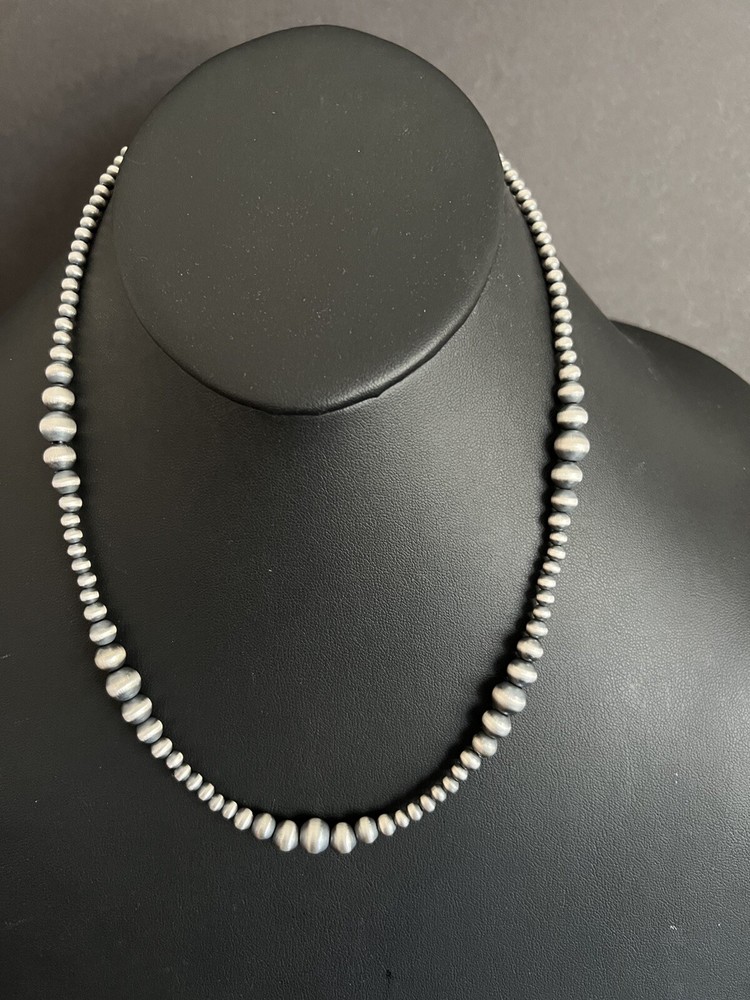 Sterling silver multi graduated 20 Inch