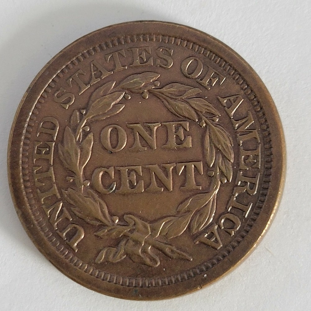 1857 large cent Large Date