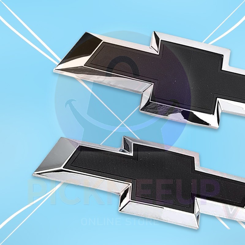 For Chevy Camaro 2016-2022 Custom Front & Rear Black Bowtie Emblems Gloss/Chrome