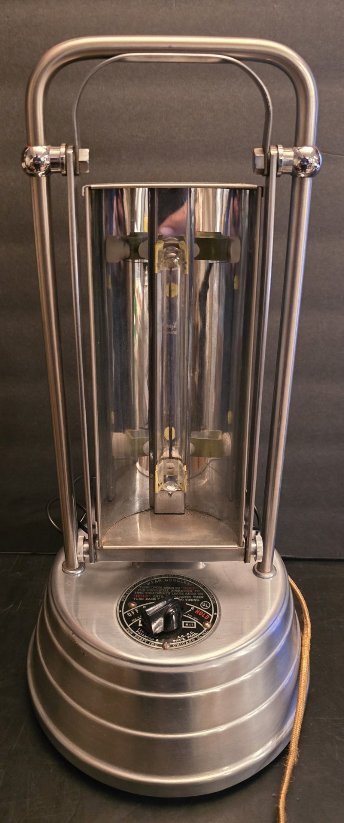 Vintage Sun-Kraft Cold Quartz Ultraviolet Therapy Lamp Model A-1 Tested Works