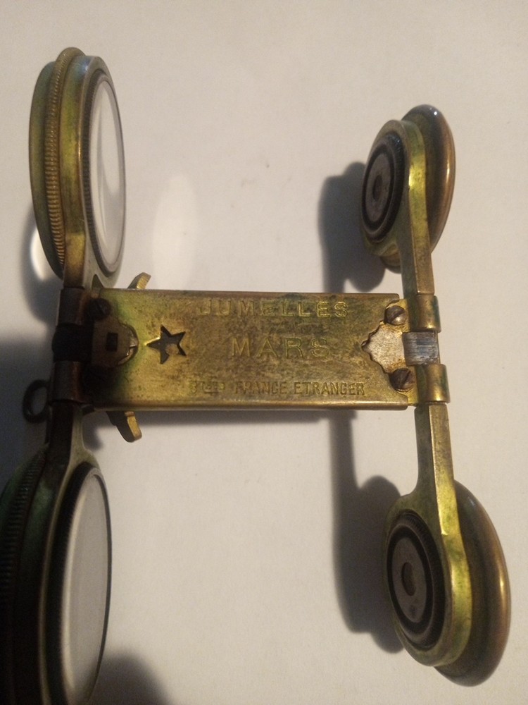 Rate Antique Mars Folding Binoculars