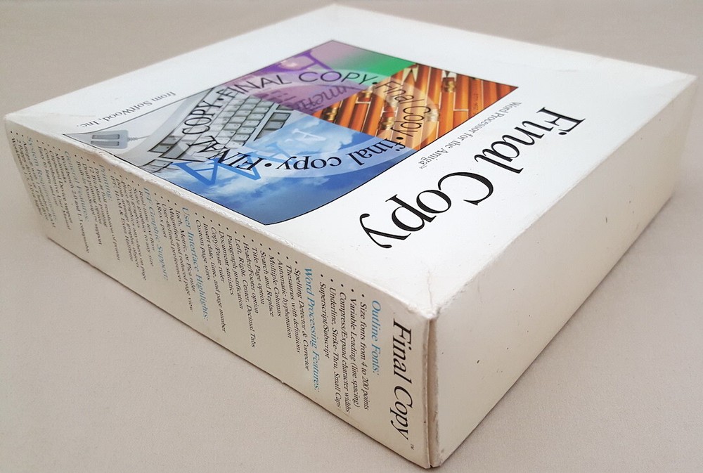 Final Copy v1.3 Release 2 ©1991 SoftWood, Inc Word Processor for Commodore Amiga