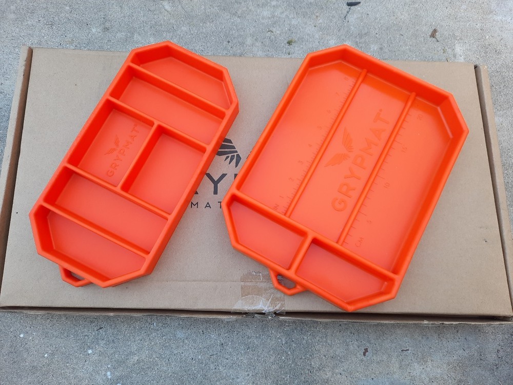 Grypmat Tool Mat 3 Pc Set Orange Silicone New