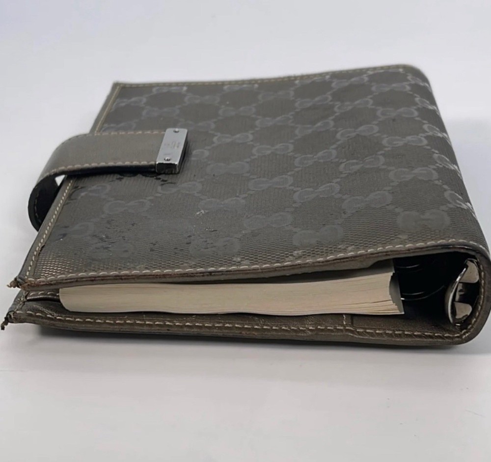GUCCI Authentic Agenda Imprime Silver