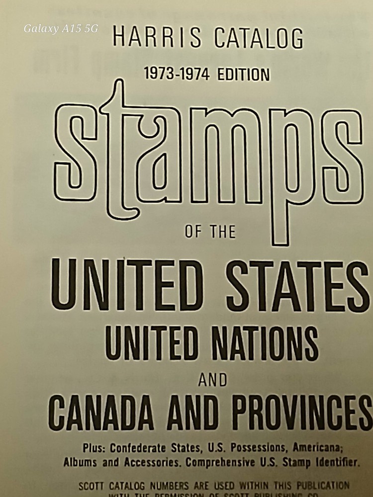 H.E. Harris & Co., Inc. 1973-1974 Stamp Catalog United States United Nations Ca…