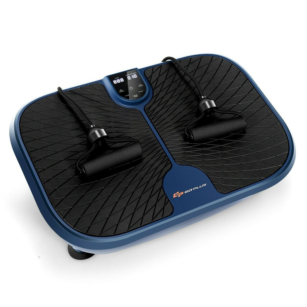 Mini Vibration Fitness Plate Machine with Remote Control and Loop Bands
