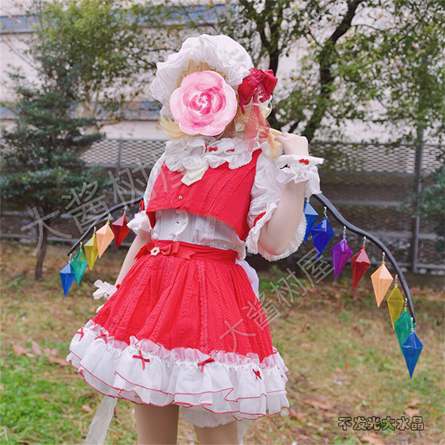 Touhou Project Flandre Scarlet Wing Shine Halloween Cosplay Prop Girl Accessory