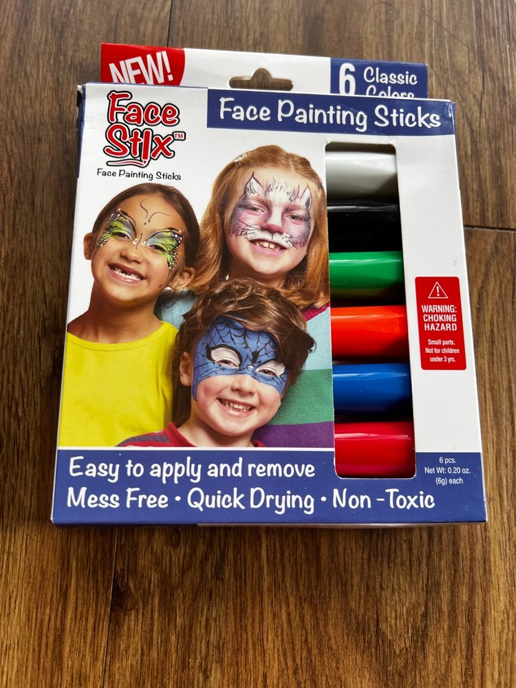 Face Stix Face Painting Sticks, 6 Count