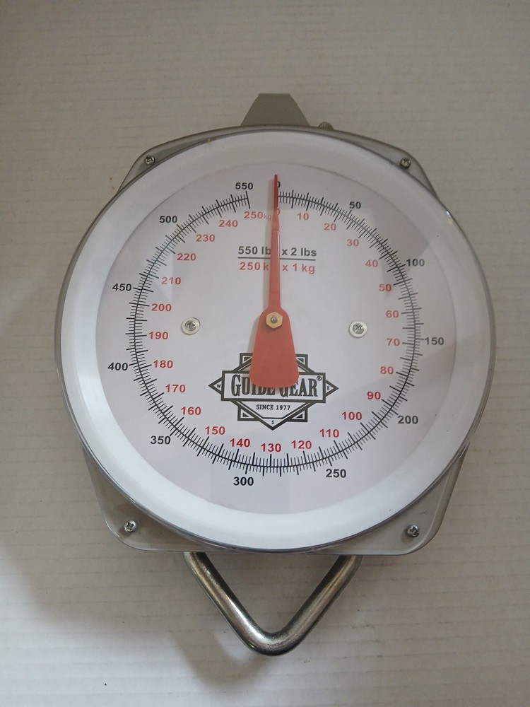 Guide gear scale 550 pound capacity.