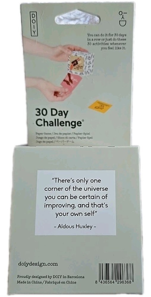 30 Day Challenge Self-Care Activity Cards