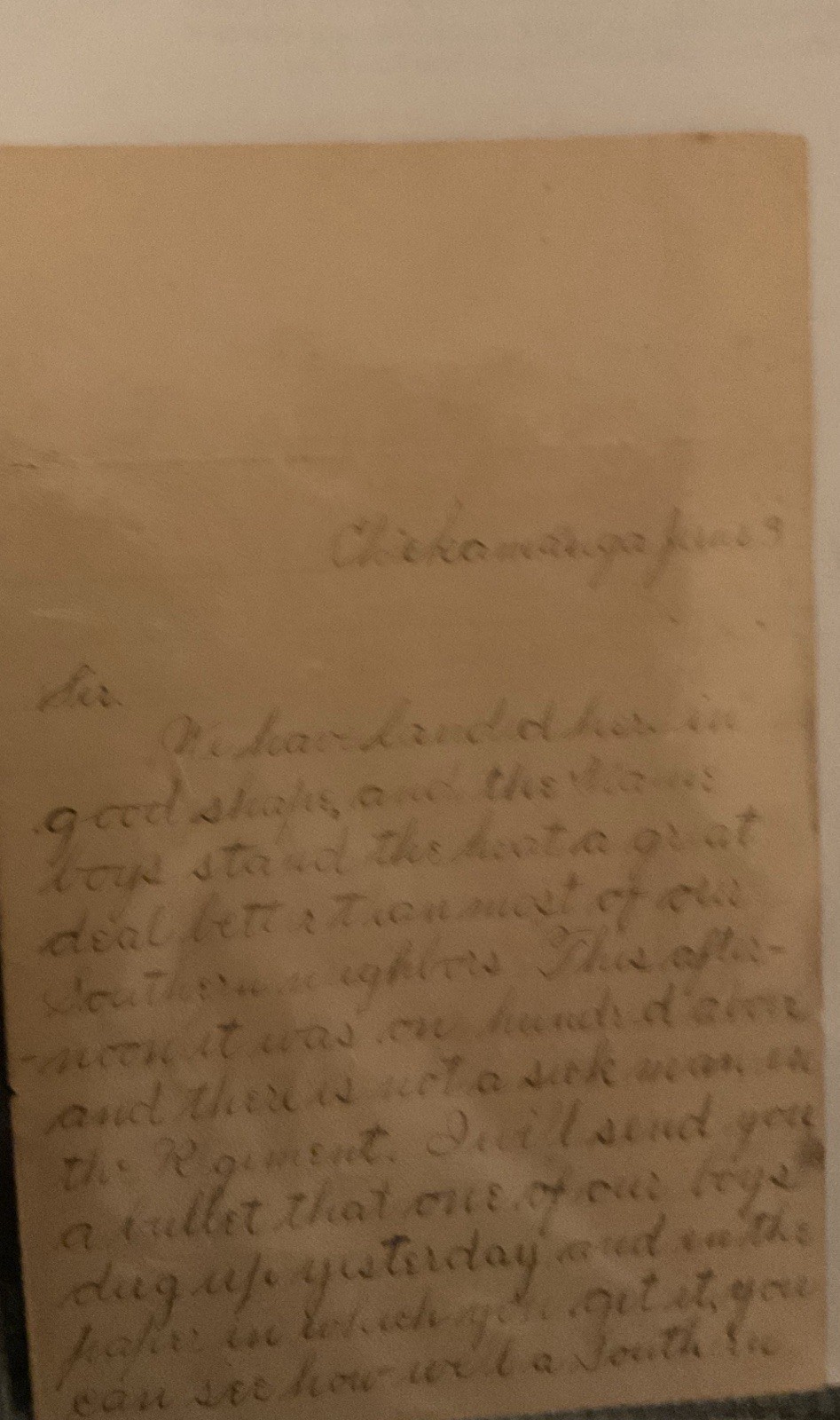 1898 Soldier Letters From Spanish-American War- Chickamauga , Georgia (3)