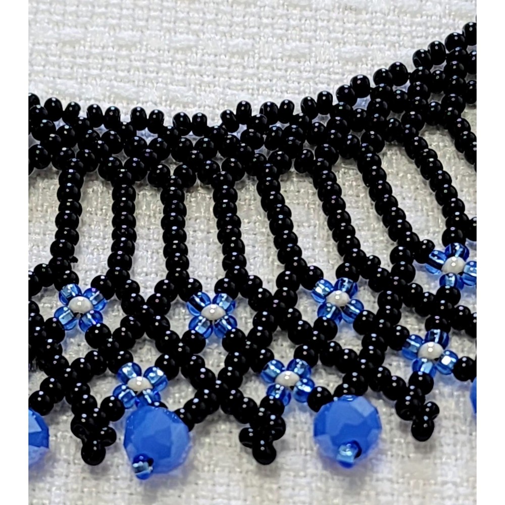 Blue Beaded Elegant Necklace