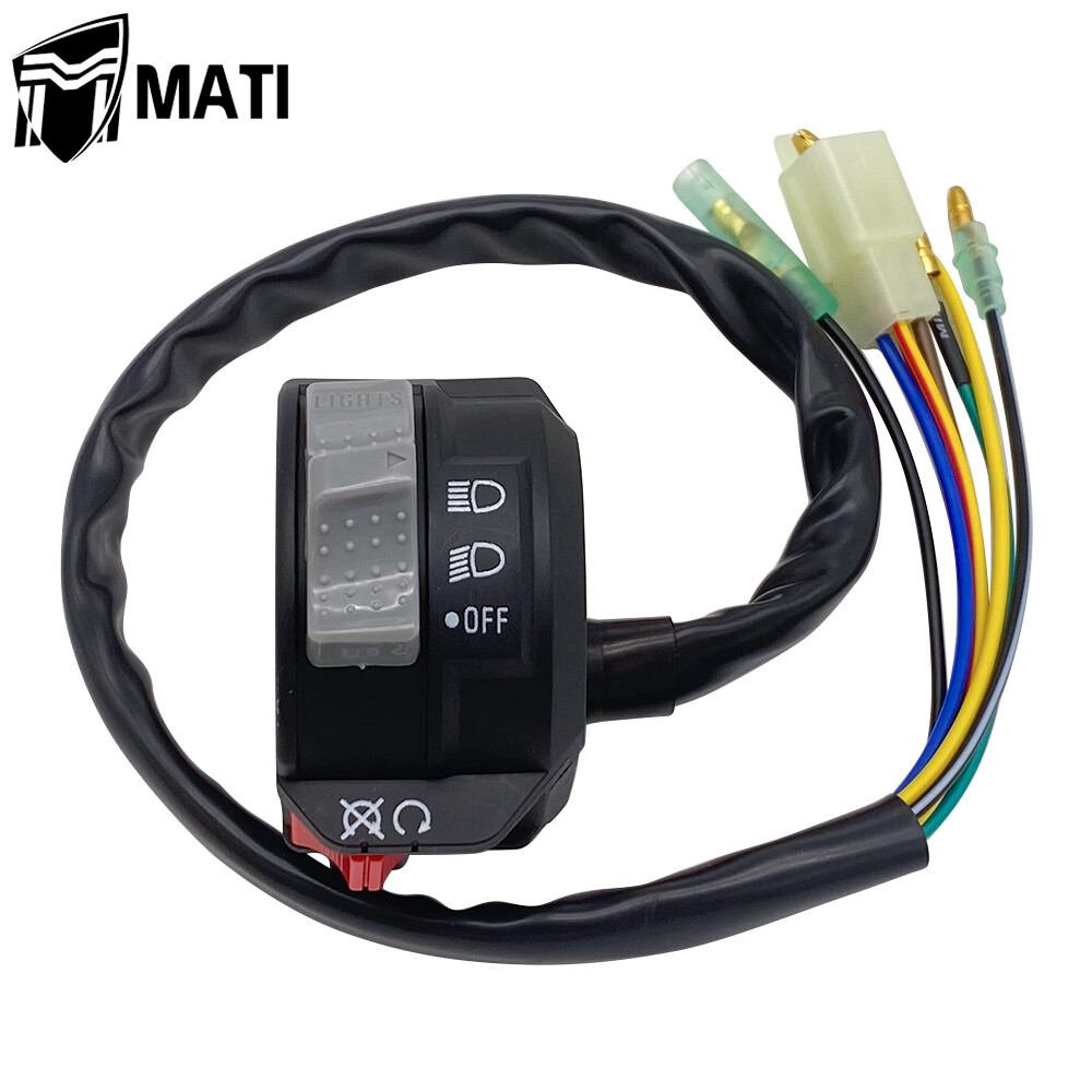 Left Handlebar Start Switch Headlight for Yamaha Bear Tracker 250 Timberwolf 250
