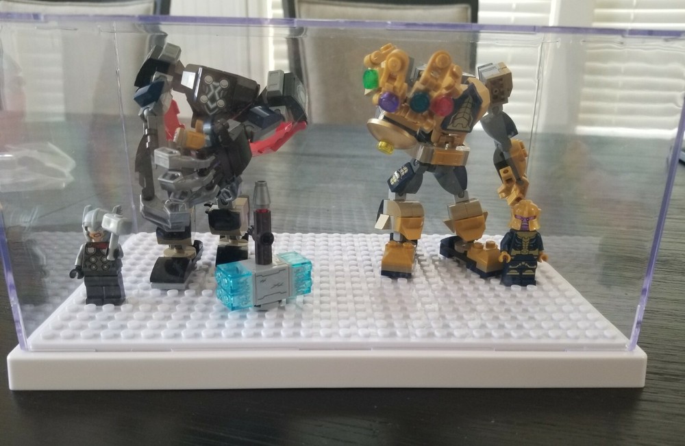 US 9.8"Display Box Showcase For Building Blocks Plastic Self-Assembly