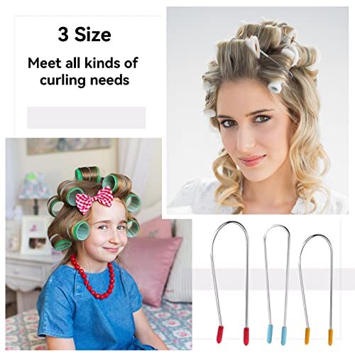 20 Pack Hot Curler Clips Replacement Kit for Electric Rollers Securing Pins