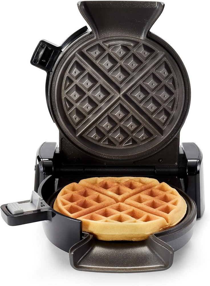 Oster DiamondForce Nonstick Vertical Waffle Maker, Dark Metallic