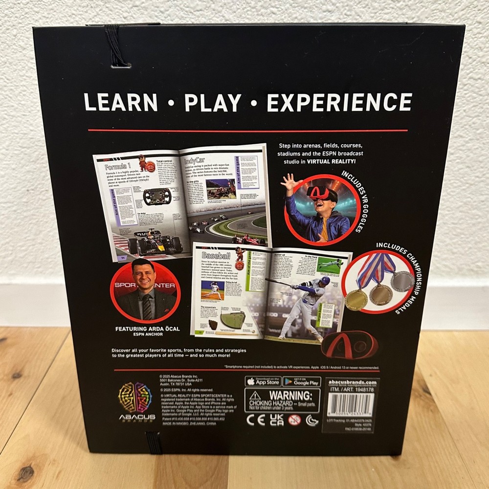 Abacus Brands Virtual Reality ESPN - Illustrated Interactive VR Book