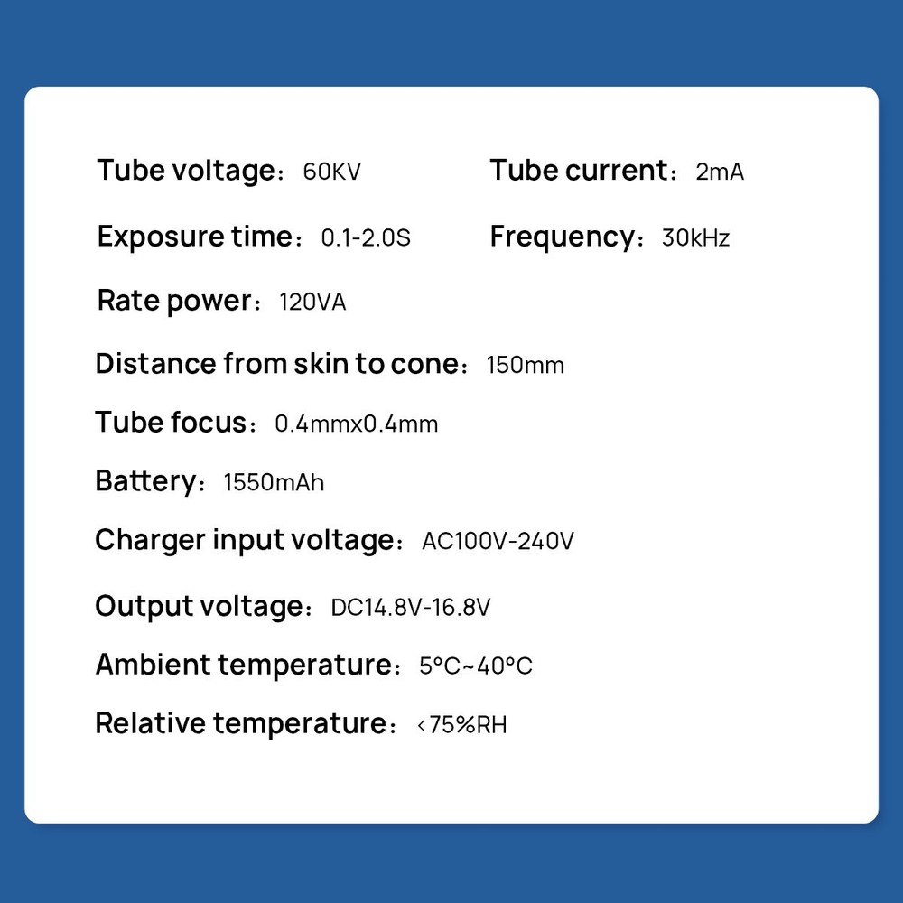 Dental Portable Imaging System X Machine Unit Ray High Frequency Without Shield