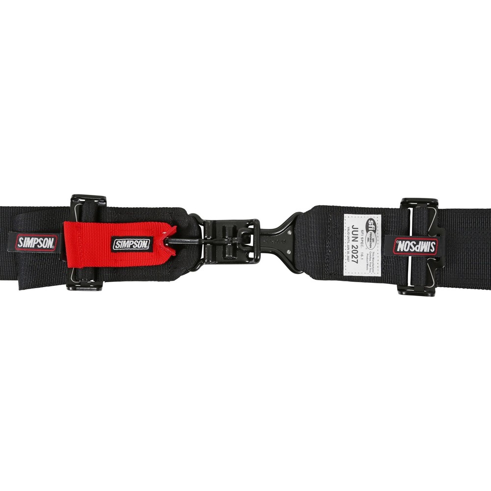 Simpson Racing 29063BKH1X Harness - 5 Point - Latch & Link - Bolt In - Pull