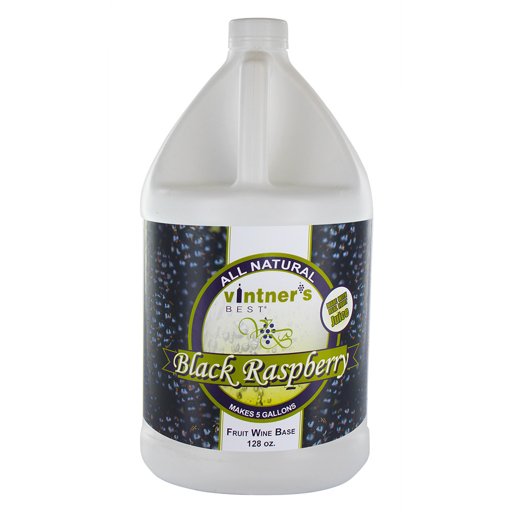Vintner's Best Black Raspberry Fruit Wine Base-128 oz. Jug