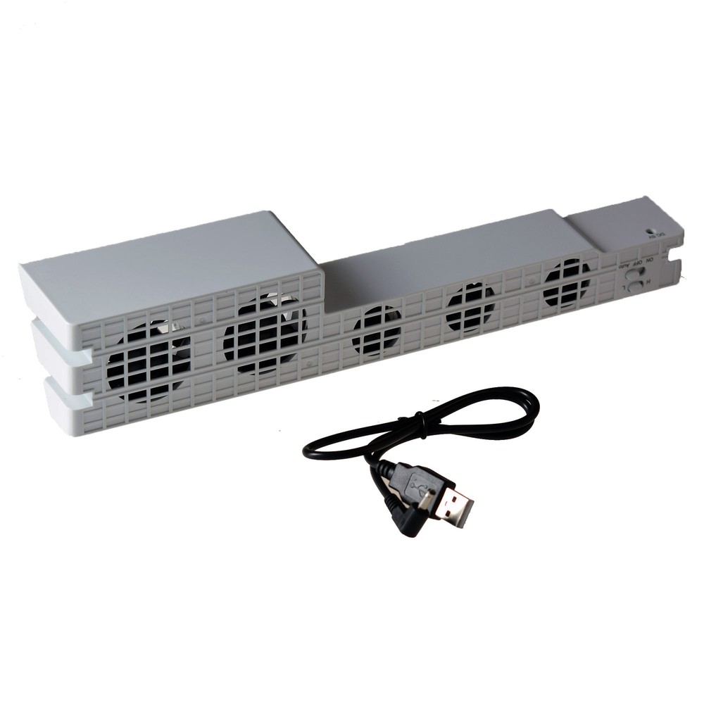 Dobe PS4 Pro USB External 5 Fan Cooling System - White