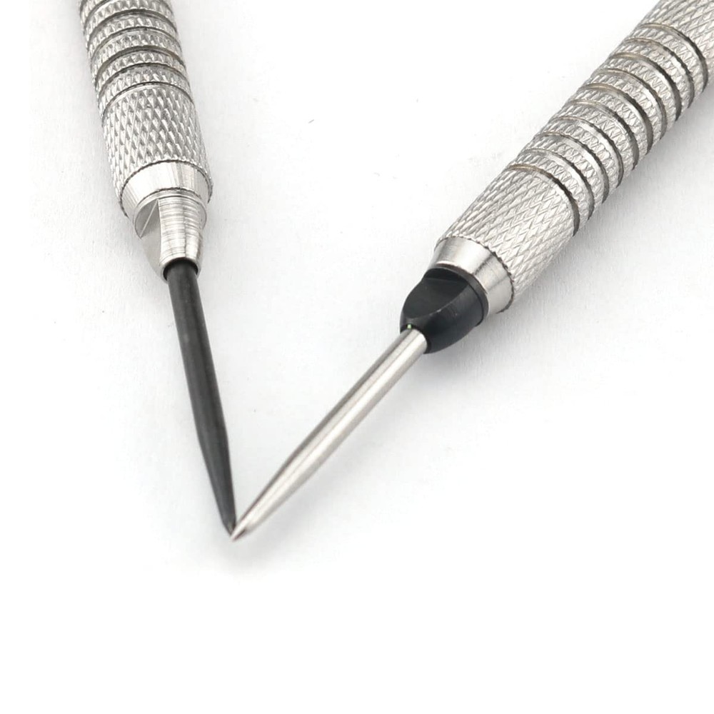 DGHAOP Steel Dart Tips 12pcs Flat Head Replaceable Dart Steel Tip 2BA Thread ...