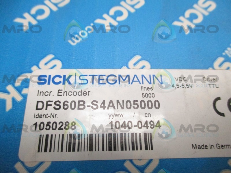 SICK STEGMANN DFS60B-S4AN05000 INCREMENTAL ENCODER NSMP