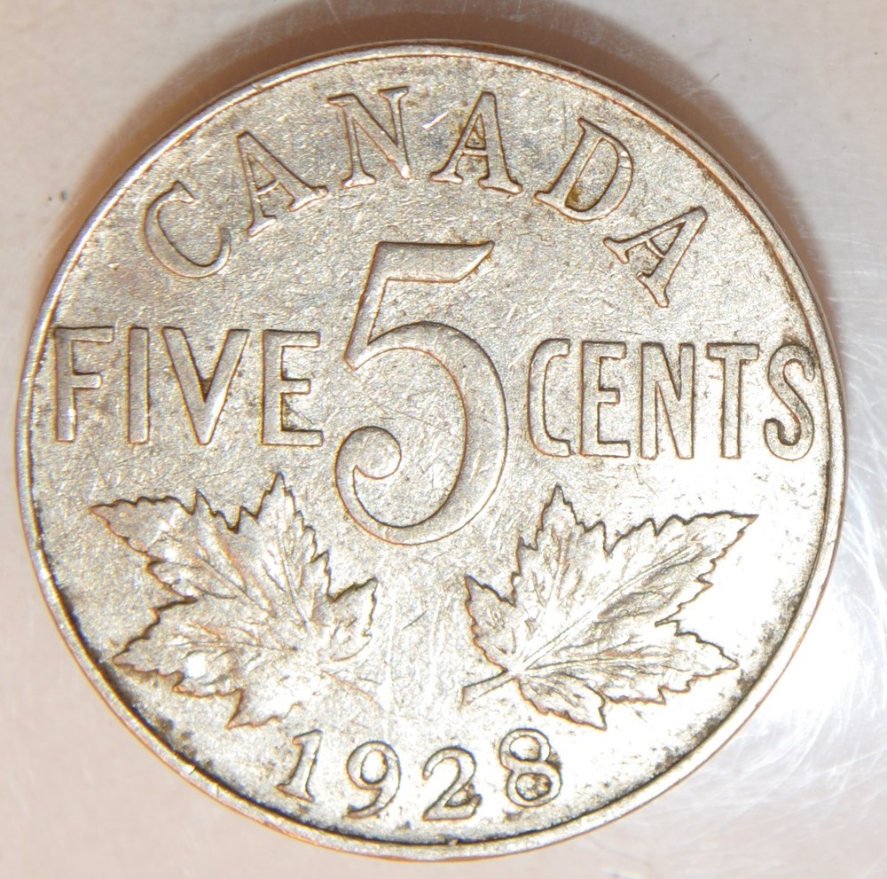 1928 Canada 5 cents