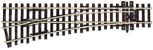 Peco Code 100 Small Radius Left Hand Turnout (Insulfrog) - HO Scale Model Train